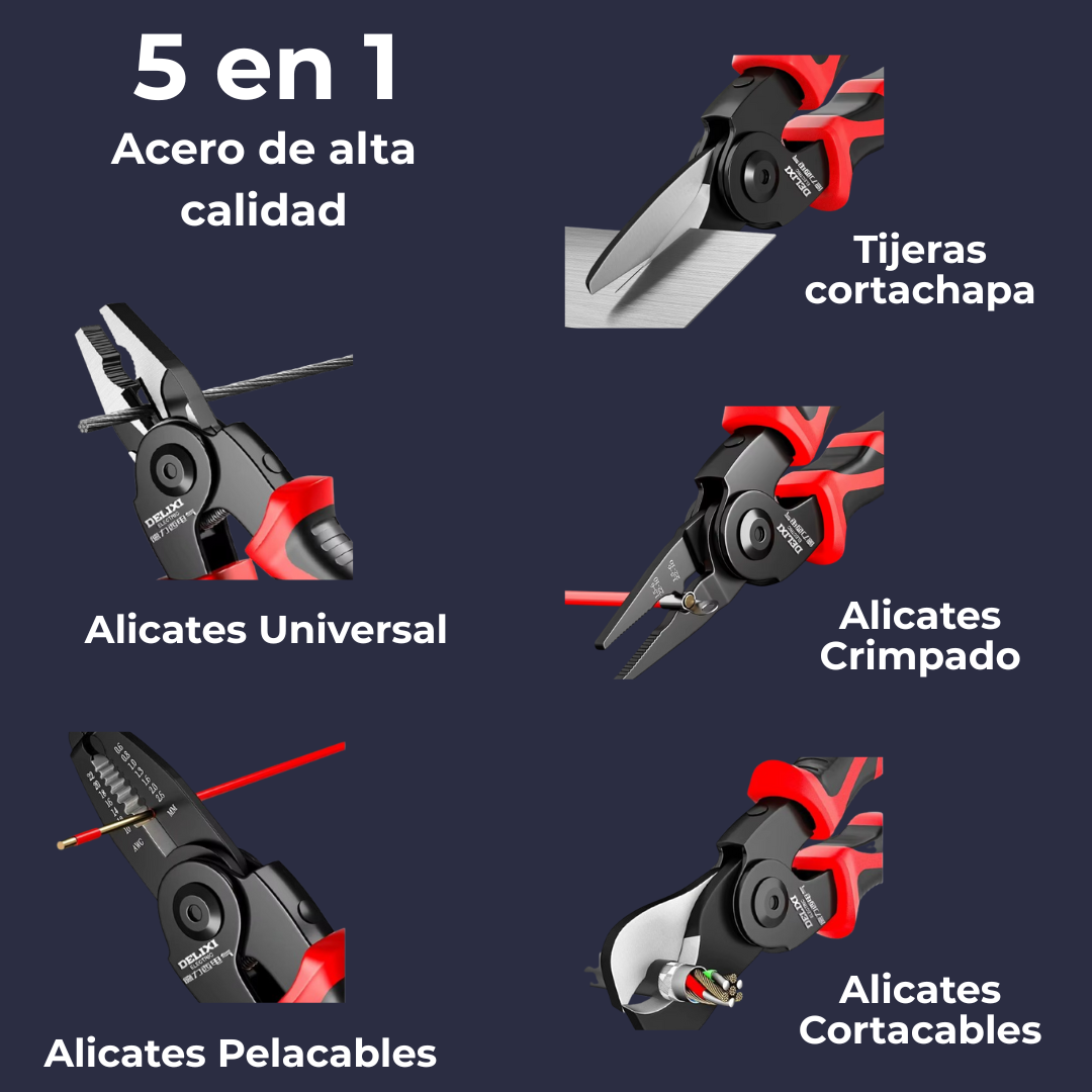 Alicates 5 en 1 Pro